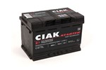Akumulator CIAK Starter 12V- 75 Ah D+ 278x175x190 / CS75D