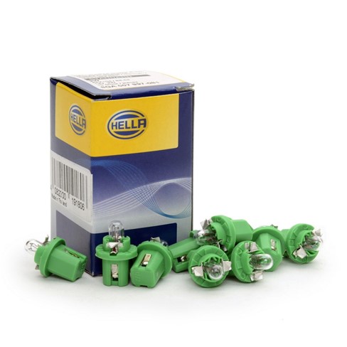 Žarulja HELLA 12V-  2W B8,5d PVC miniwat zelena
