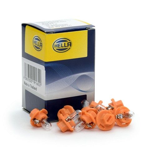 Žarulja HELLA 12V-  1,1W BX8,4d PVC miniwat narančasta
