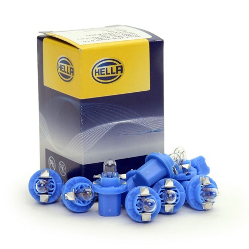 Žarulja HELLA 12V-  1,2W PVC-miniwat svjetloplava BX8,5d