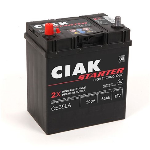 Akumulator CIAK Starter 12V- 35 Ah L+ Asia 187x127x227