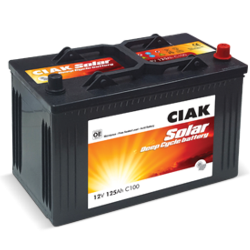 Akumulator CIAK SOLAR 125MF 12V-125 Ah 345x175x230