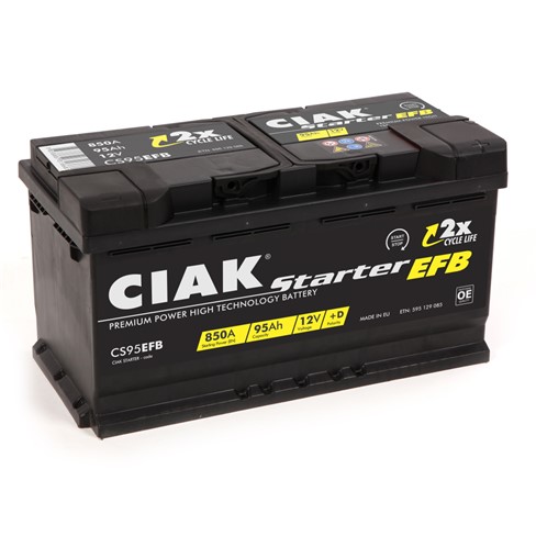 Akumulator CIAK Starter EFB 12V-95Ah 353x175x190 / CS95EFB-CSS