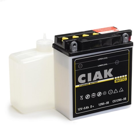 Akumulator Moto Ciak Starter  12V- 5 Ah D 12N5-3B 120x62x130/60