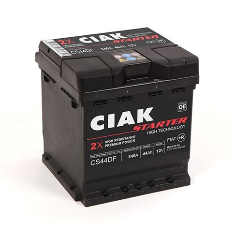 Akumulator CIAK Starter 12V- 44 Ah D+ Fiat 175x175x190 / CS44DP