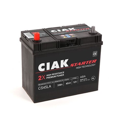Akumulator CIAK Starter 12V- 45 Ah L+ Asia 238x129x227