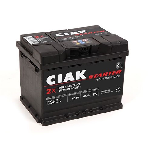 Akumulator CIAK Starter 12V- 65 Ah D+ 242x175x190 / CS65D