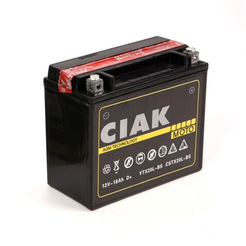 Akumulator Moto Ciak 12V-18 Ah  YTX20L-BS ZT