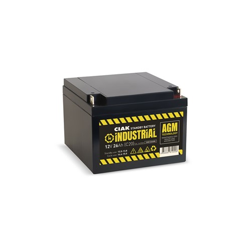 Hermetik baterija CIAK INDUSTRIAL 12V-26Ah 166x175x125