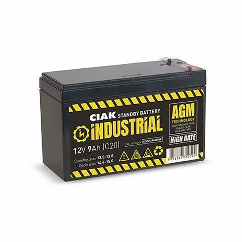 Hermetik baterija CIAK INDUSTRIAL 12V- 9Ah T2 HIGH RATE