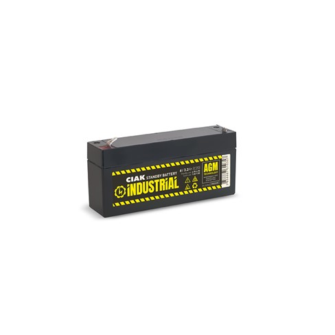 Hermetik baterija CIAK INDUSTRIAL  6V- 3,2Ah 134x34x60/66