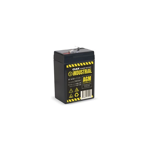 Hermetik baterija CIAK INDUSTRIAL  6V- 4,5Ah 70x47x100/106