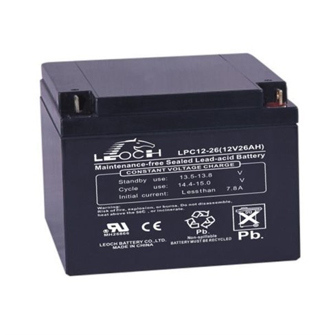 Hermetik baterija LEOCH 12V- 26Ah ciklička T12 vanjski terminal 166x175x125