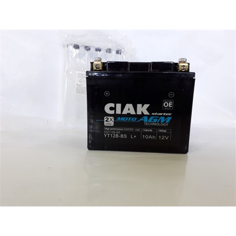 Akumulator Moto Ciak 12V-12 Ah  YT12B-BS  L+