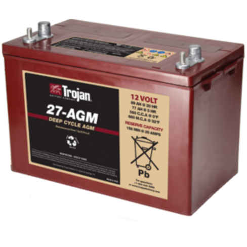 Trakcijska baterija TROJAN 12V- 77/89Ah 27-AGM DT 318x174x221