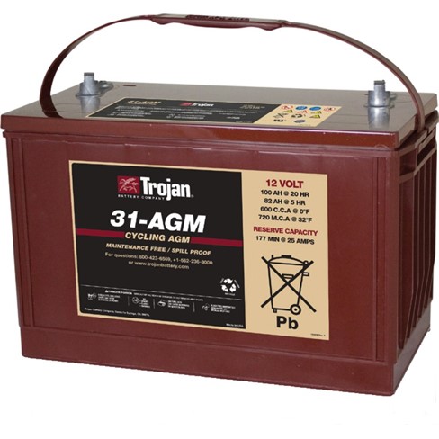 Trakcijska baterija TROJAN 12V- 82/100Ah 31-AGM DT 341x174x233