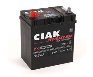 Akumulator CIAK Starter 12V- 35 Ah L+ Asia 187x127x227