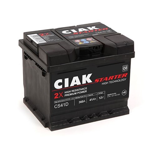 Akumulator CIAK Starter 12V- 41 Ah D+ 207x175x175 / CS41D