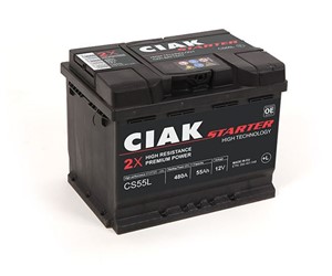 Akumulator CIAK Starter 12V- 55 Ah L+ 242x175x190 / CS55L
