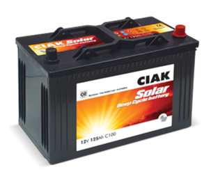 Akumulator CIAK SOLAR 125MF 12V-125 Ah 345x175x230