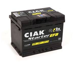 Akumulator CIAK Starter EFB 12V-60Ah 242x175x190 / CS60EFB-CSS