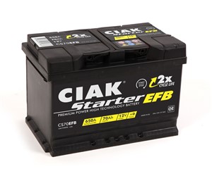 Akumulator CIAK Starter EFB 12V-70Ah 278x175x190 / CS70EFB-CSS