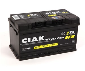 Akumulator CIAK Starter EFB 12V-80Ah 315x175x190 / CS80EFB-CSS