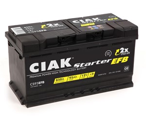 Akumulator CIAK Starter EFB 12V-95Ah 353x175x190 / CS95EFB-CSS