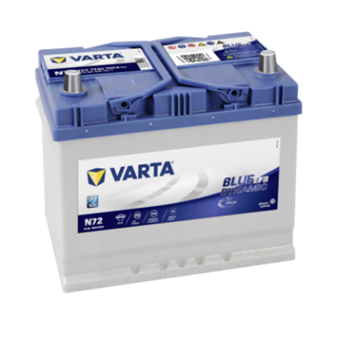 Akumulator Varta Start-Stop EFB 12V- 72Ah D+ Asia 261x175x220 / N72