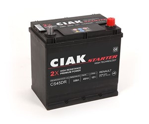 Akumulator CIAK Starter 12V- 45 Ah D+ Renault 219x135x225 / CS45DR