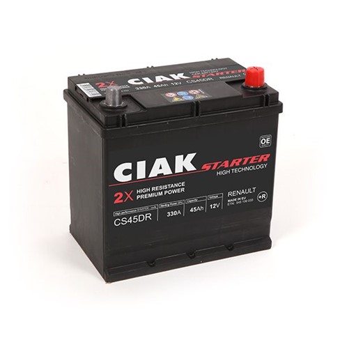 Akumulator CIAK Starter 12V- 45 Ah D+ Renault 219x135x225 / CS45DR