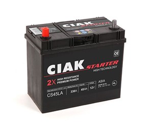 Akumulator CIAK Starter 12V- 45 Ah L+ Asia 238x129x227