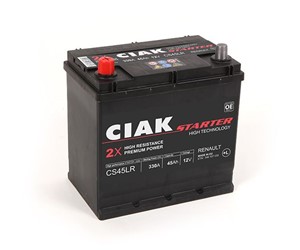 Akumulator CIAK Starter 12V- 45 Ah L + Renault 219x135x225 / CS45LR