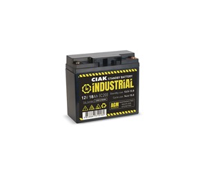 Hermetik baterija CIAK INDUSTRIAL 12V-18Ah  181,5x77x167,5/167,5