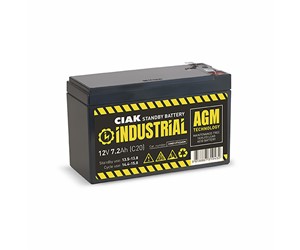 Hermetik baterija CIAK INDUSTRIAL 12V- 7,2Ah  151x65x94/100