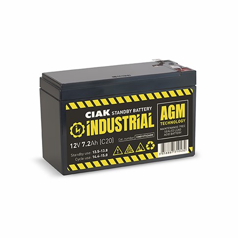 Hermetik baterija CIAK INDUSTRIAL 12V- 7,2Ah  151x65x94/100