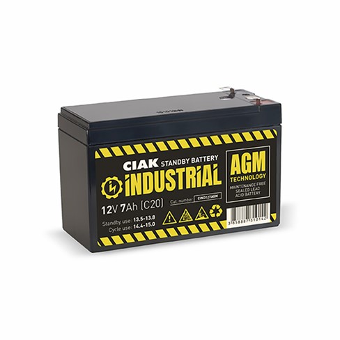 Hermetik baterija CIAK INDUSTRIAL 12V- 7Ah 151x65x93,5/99