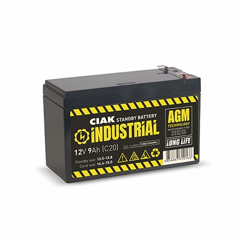 Hermetik baterija CIAK INDUSTRIAL 12V- 9Ah Long life 151x65x93,5/99