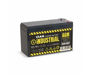 Hermetik baterija CIAK INDUSTRIAL 12V- 9Ah T2 HIGH RATE