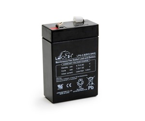 Hermetik baterija LEOCH  6V- 2,8Ah T1 terminal 66x33x97/103