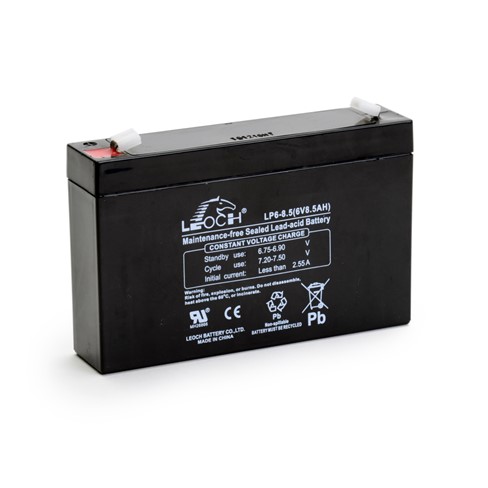 Hermetik baterija LEOCH  6V- 8,5Ah T1 terminal 151x34x94/100