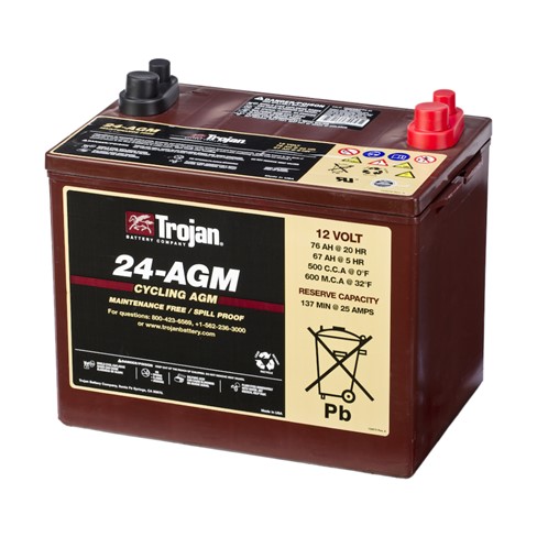 Trakcijska baterija TROJAN 12V- 67/76Ah 24-AGM DT 274x174x220