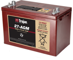 Trakcijska baterija TROJAN 12V- 77/89Ah 27-AGM DT 318x174x221